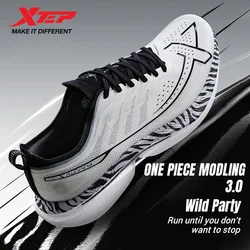 Xtep One Piece Model 3.0 Men Running Shoes 2025 Spring Comfortable Stability Cushion Rebound Racing Soft Sneakers 875219110030