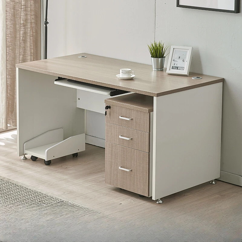 Clerk Single Office Desk Drawers Home Write Table Combination Office Desk Simplicity Modern Bureaux Meuble Work Furniture QF50OD