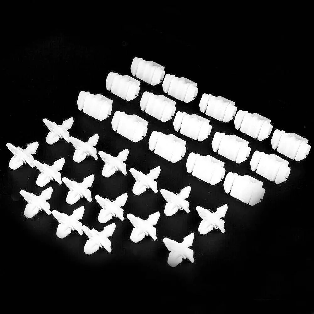 30pcs Car Side Door Moulding Trim Clips Fastener for  Sacco 190 W201 W124 A124 S124 A0019884981 A0019885181 Accessories