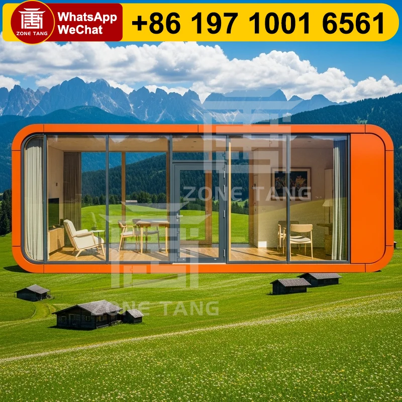 Mobile Container House Apple Capsule Home Small Double Wide Mobile Homes Snack Street Apple Capsule House Dining Car Dining Cars