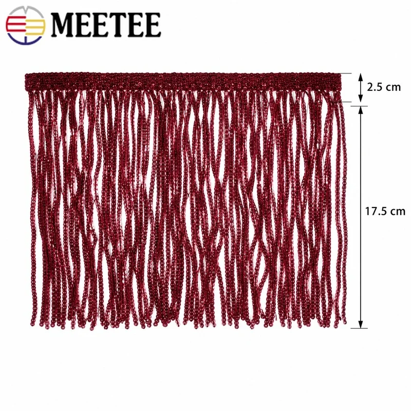 3/5Yards 20cm Sequin Tassel Fr - Fringe Ribbon Sewing 评论和价格