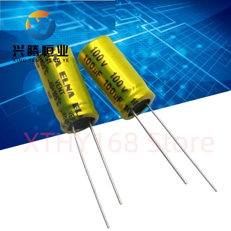 10PCS vertical NP non-polar 100V 100uf aluminum electrolytic capacitor 10X20mm