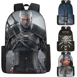 The Witcher 3 Wild Hunt Anime Backpacks Cosplay Large Capacity Travel Laptop Men Backpack Kids Student School Bags Mochila Gifts