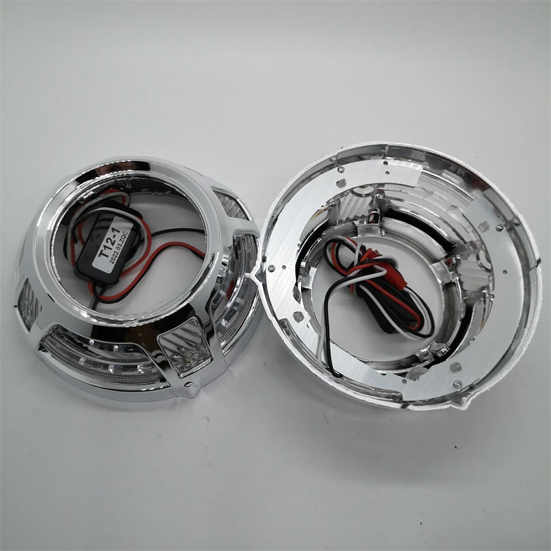 OWN PROJECTOR SHROUD MASK COVER FOR PANAMERA , WITH LED ANGEL EYE HALO DAYLIGHT