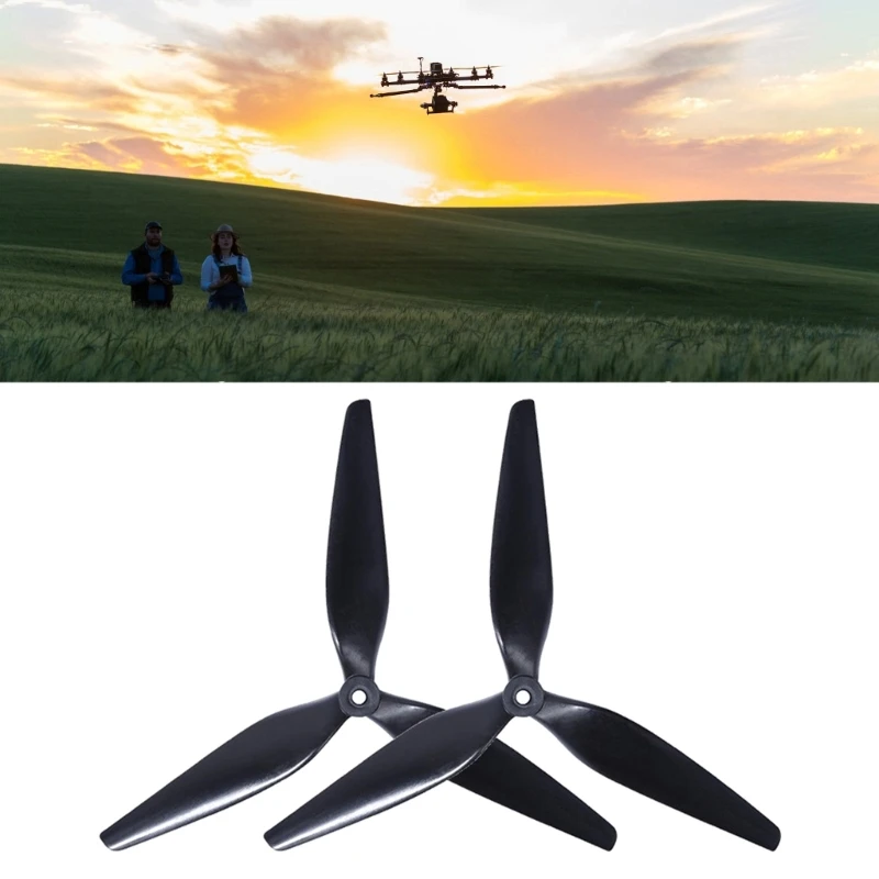 1 Pair MacroQuad HQProp Propellers 7X4.5X3 CW CCW Black Nylon 7inch Propellers for FPVs Racing Drones Quadcopter