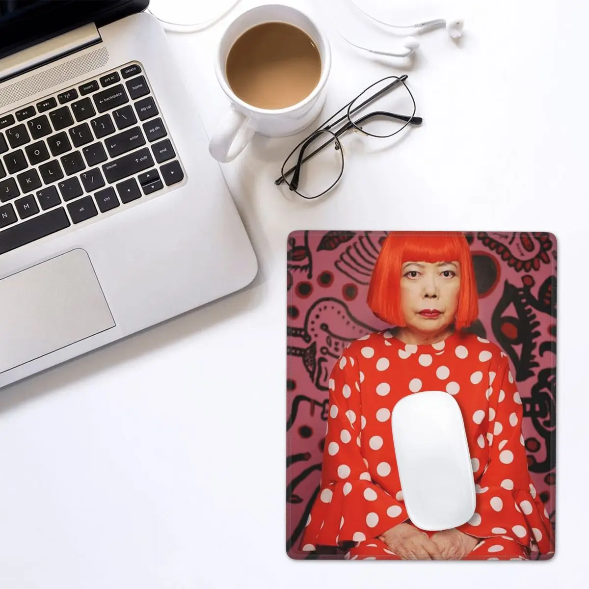 Yayoi Kusama Abstract Painting Mouse Pad Gamer PC Laptop Mats Keyboard Computer Gaming Office Accessories Desk Mat