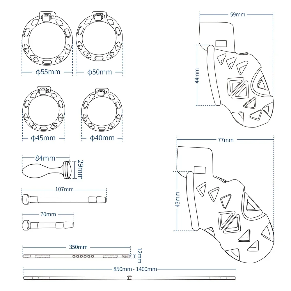 Male Chastity Device with Anal Plug Urethral Tube Chastity Belt Band for Man Sissy Penis Cage Sexs Toys for Femboy Lock Rings