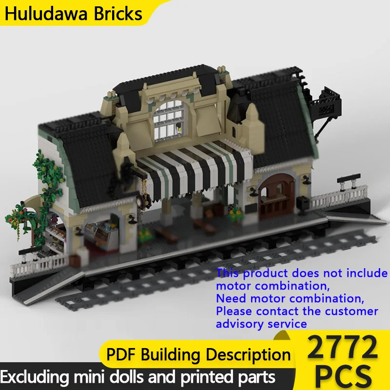 

Модель городской улицы City Street View: Конструктор MOC, станция Брикстон, модульная технология, детские праздничные подарки, набор для сборки игрушек