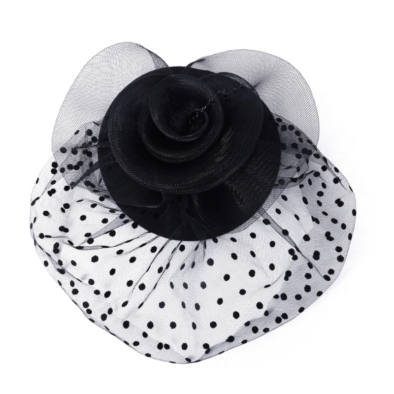 Delicate Mesh Hat Hair Accessory Lightweight Design Formal Casual Outfits Headdress Stylish User Friendly Hairpin
