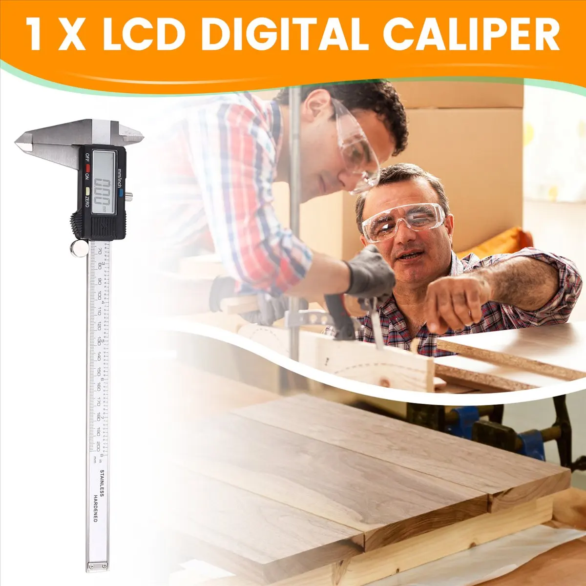 200mm Electronic Digital Caliper Vernier Caliper Gauge Micrometer Measuring Tool Digital Ruler