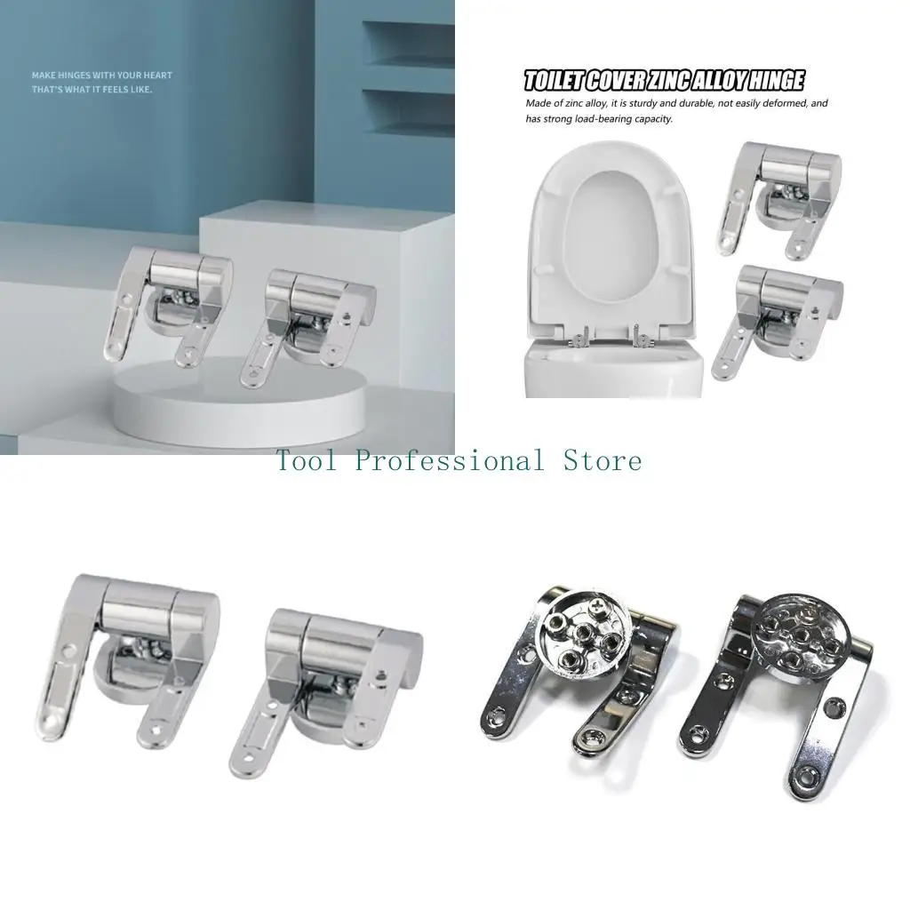 

57QF Upgraded Toilet Hinges Modern Toilet Hinges Slow Drop Hinges Toilet Hinges Replacement Part for Most Toilet Seats