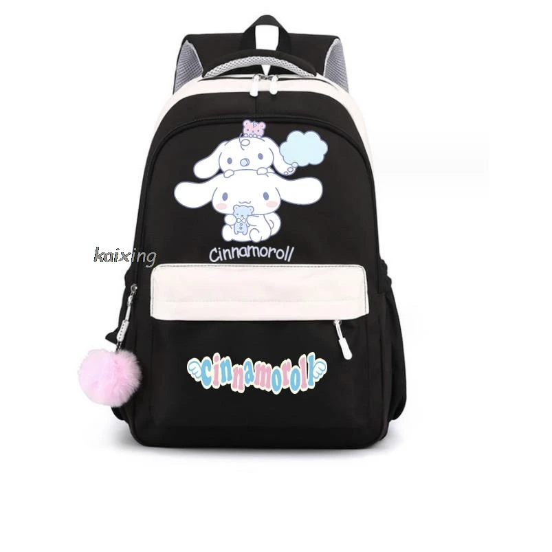 Nowy plecak Sanrio Cinnamoroll dziewczyna chłopiec Anime drukowany Bookbag torba damska Student nastolatek dziecięcy plecak tornister plecak