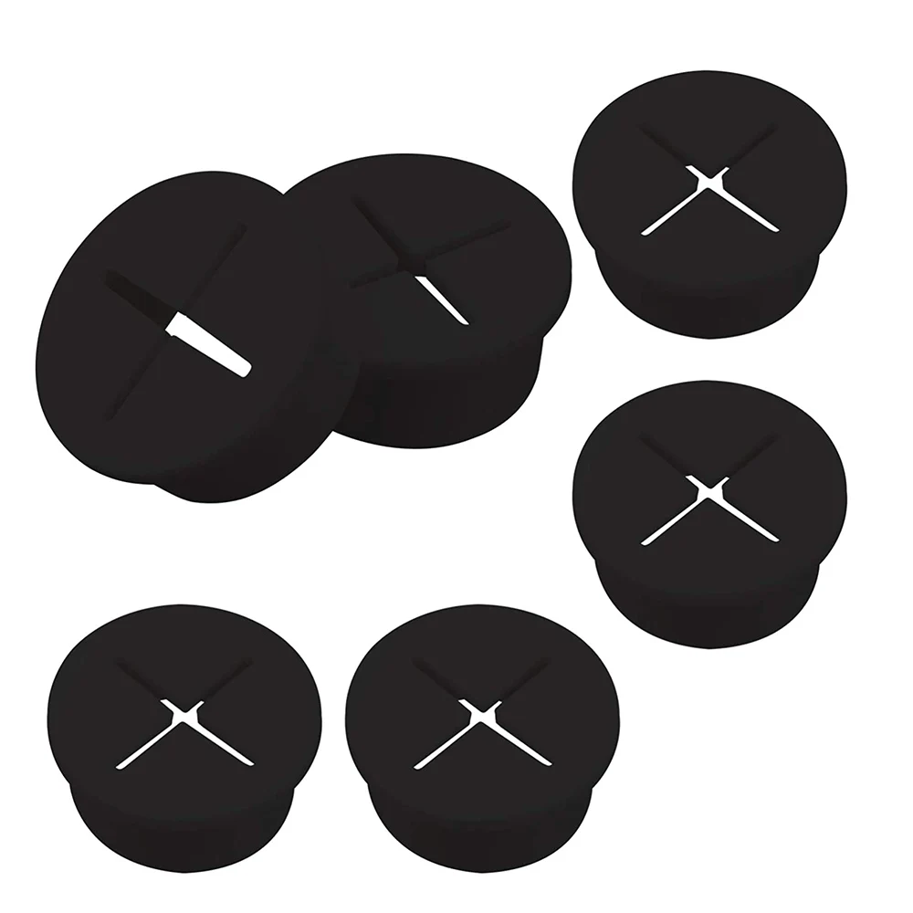 Silicone Hole Cover Office Wire Cord Hole Cable Cord Grommets Cable Desk Grommets