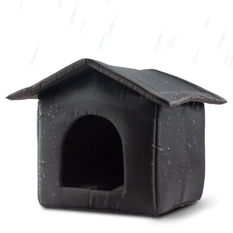 Pet House Stray Cats Shelter Waterproof Oxford Warm Nest Cat Puppy Room Outdoor Cat Nest Thickened Comfortable House New