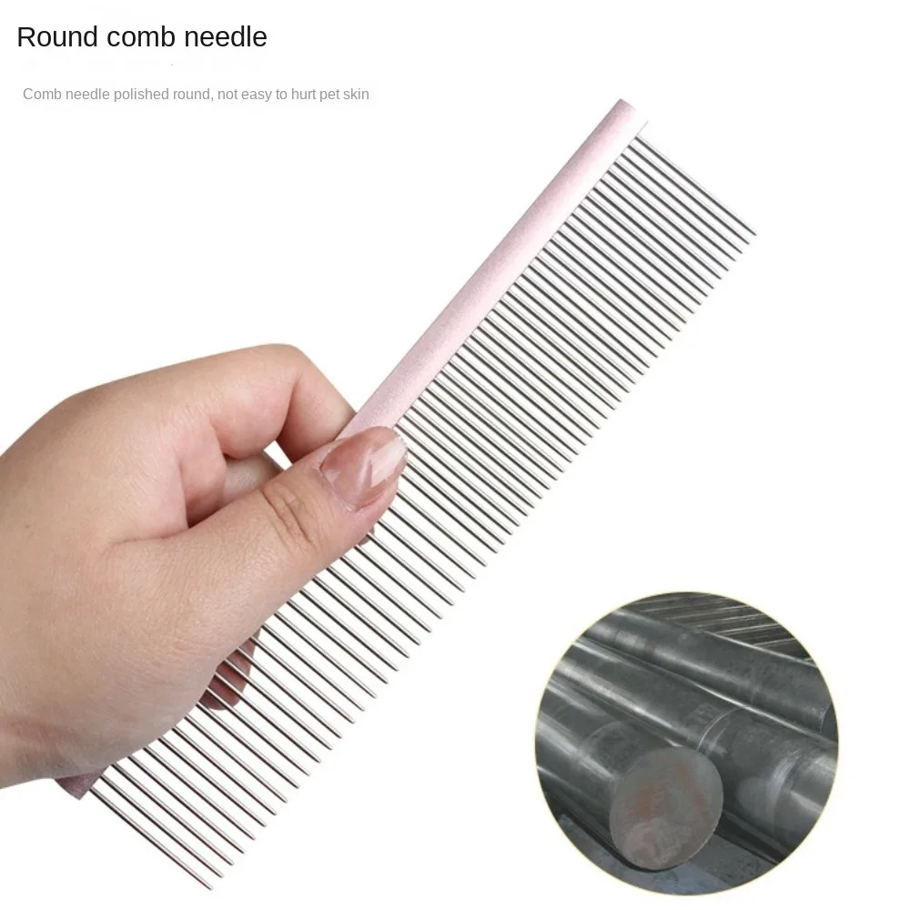 Stainless Steel Pins Pet Comb Pet Accessories Hair Removal Light Aluminum Dog Grooming Comb Hair Trimmer Brush Dogs/Cats