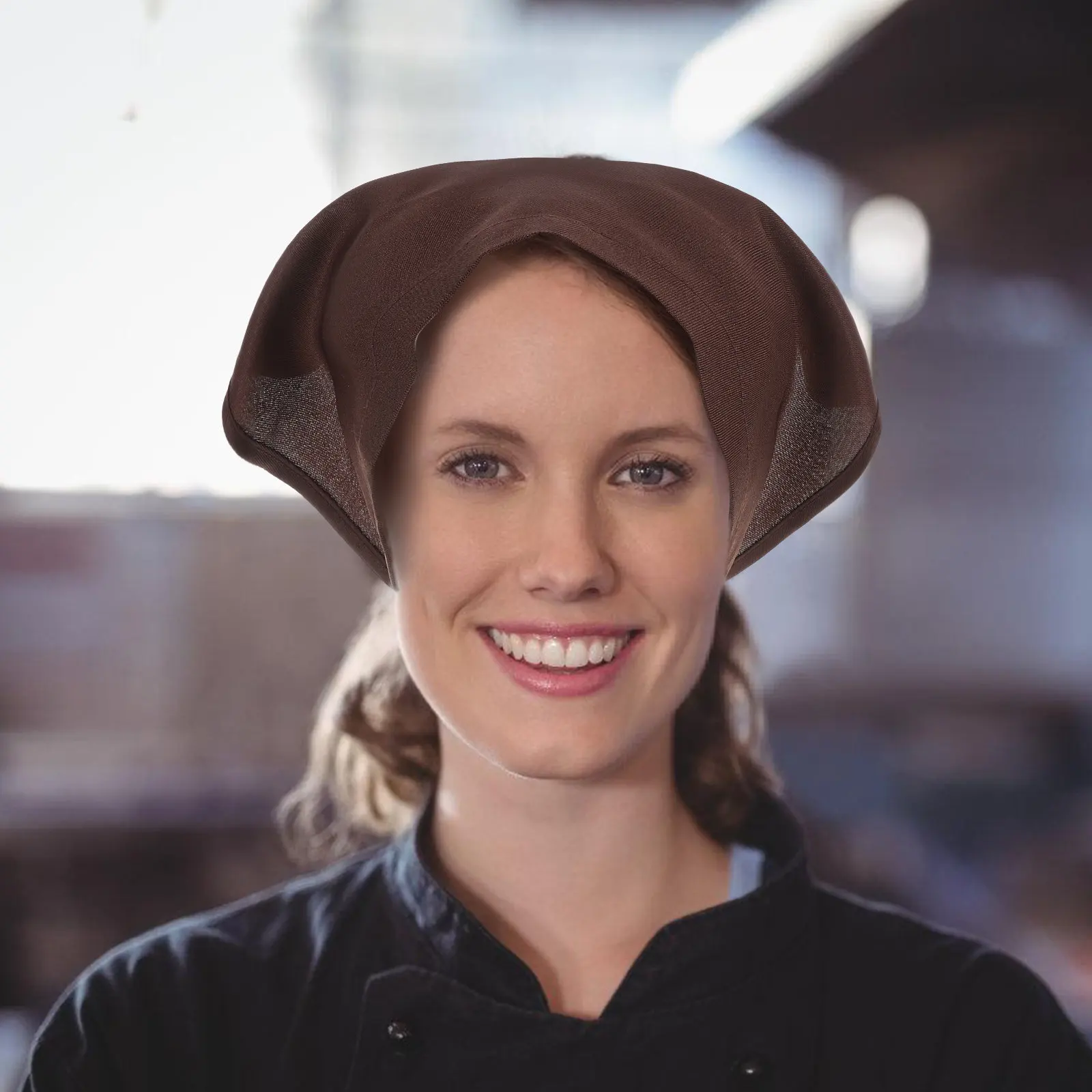 

1 Piece Chef Head Wrap for Cooking Kitchen Workwear Cap Stylish Sweat-Absorbing Bandana for Bakery Catering Waitress Japanese