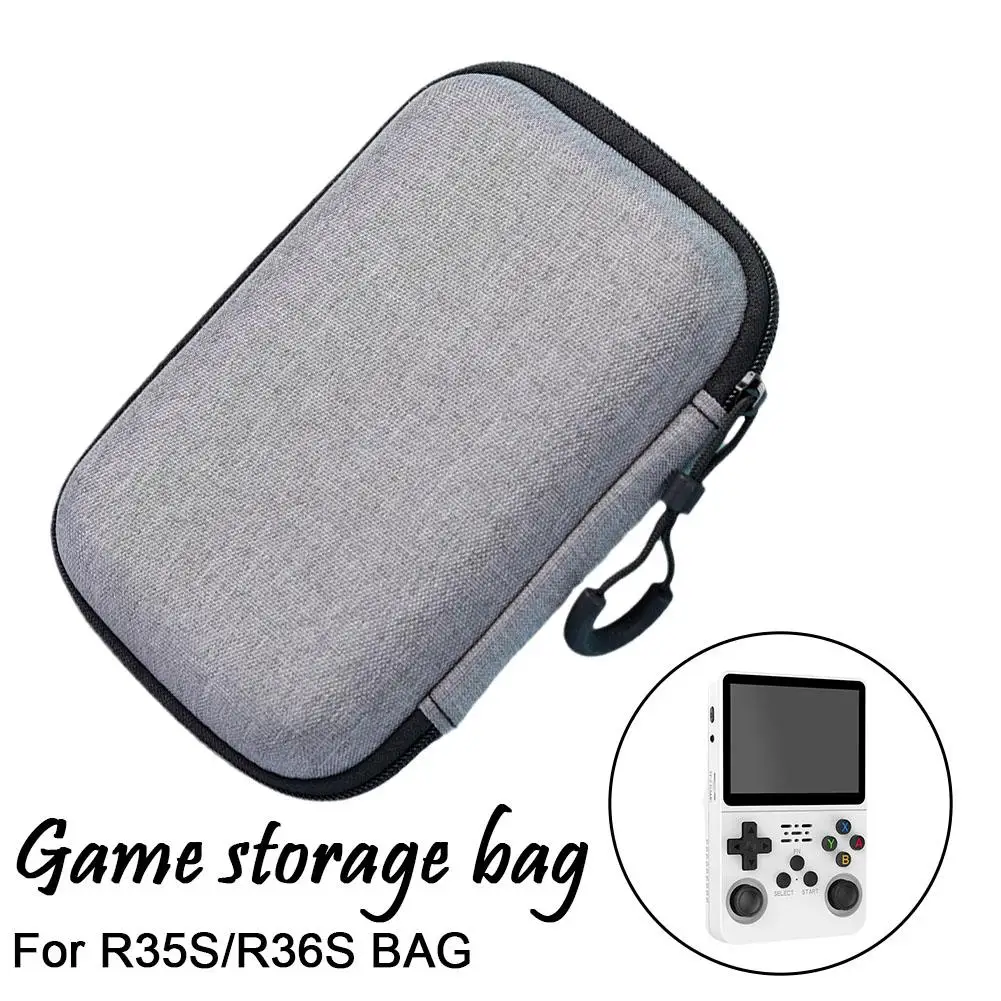 EVA Hard Game Storage Bag For R36S/R35S Game Console Protective Case Portable Storage Box Black/Gray Gaming Accessories