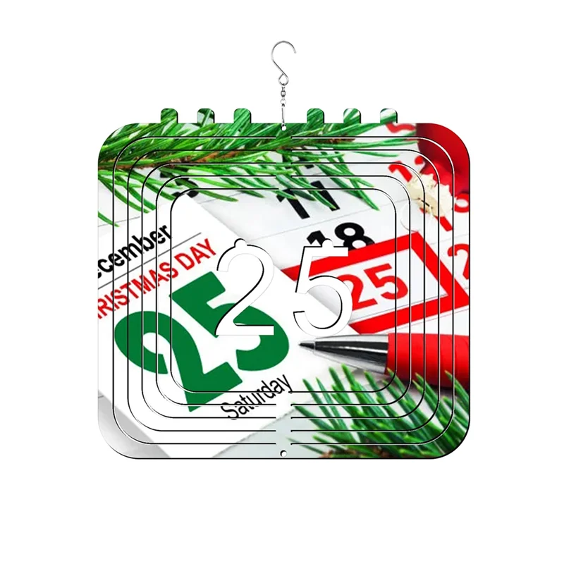 

AT16 6Pack 10Inch Sublimation Wind Spinners Blanks Hanging Wind Spinners for Christmas 25 Garden Decoration