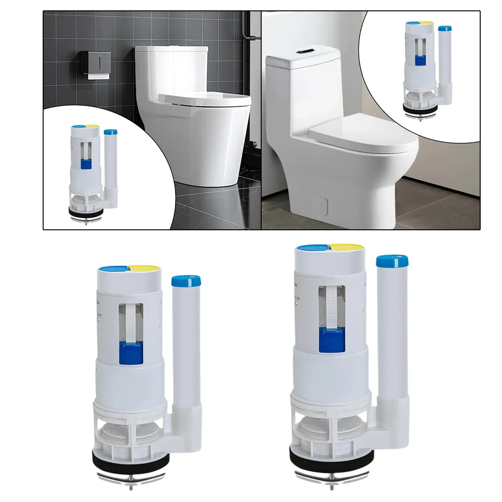 Toilet Flush Valves Universal Replacement Part Cistern Fittings High Performance Toilet Intake Valve Toilet Filling Valve