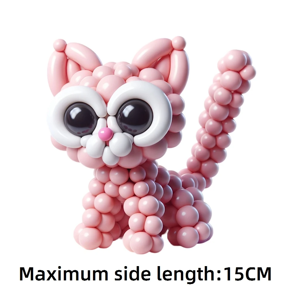 15cm Kids Funny Balloon Cat Iron On Heat Transfer Stickers For Clothes DTF Pinted Vinyl Thermal Appliques Washable T-Shirt Decal