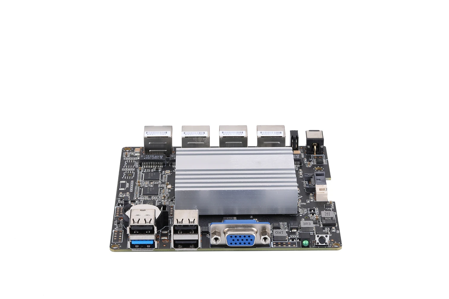 QOTOM MB2J401-0100 Q190G4N اللوحة الأم للكمبيوتر الصغير Celeron J1900 120*120 مللي متر تيار مستمر 12 فولت بدون مروحة 4 x I210 جيجابت LAN WIN7/10/Linx