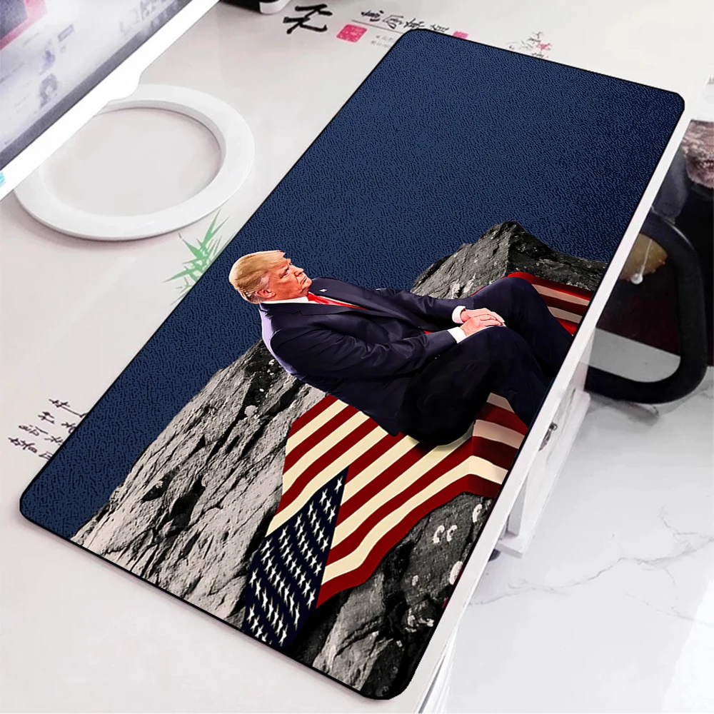 US Election Trump 2024 Mousepad HD Printing Computer Gamers Locking Edge Non-slip Mouse Pad XXL90x40cm Keyboard PC Desk Pad