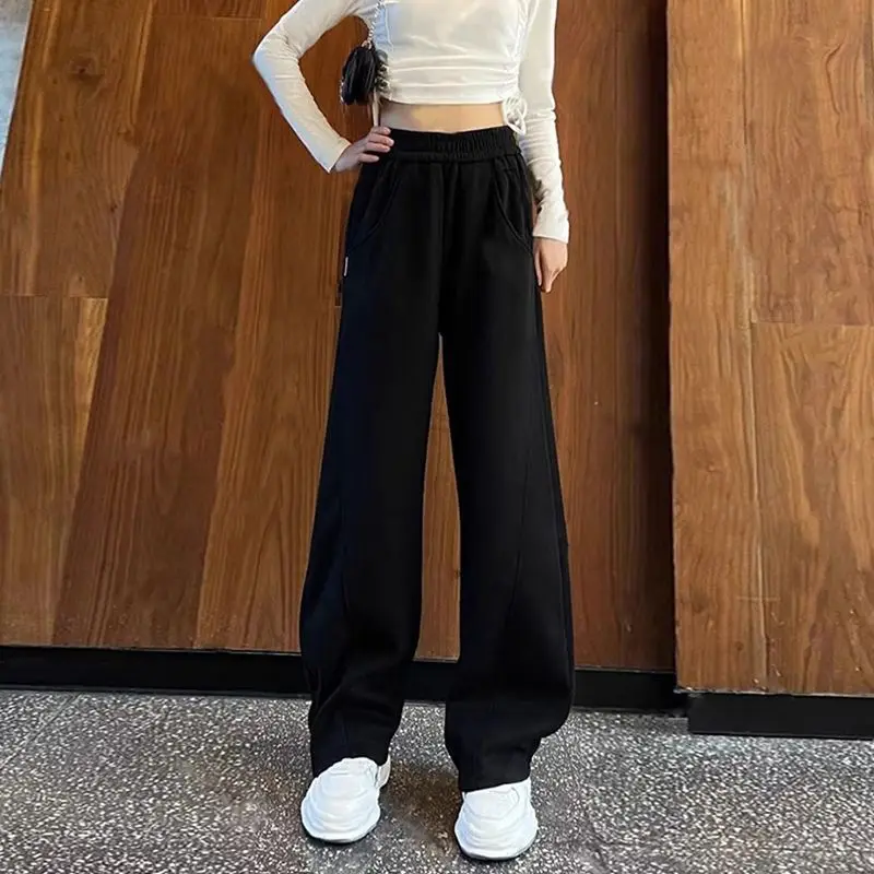 Banana Pants For Women New Thickened Draped Loose Fashionable Versatile Wide-Leg Dance Autumn Y2k Fashion Korean Streetwear