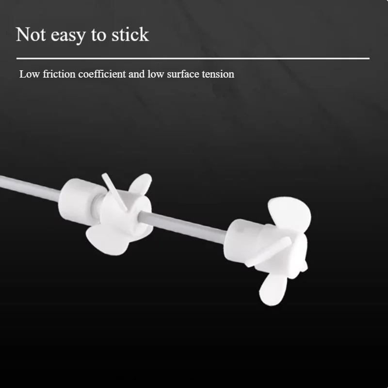 PTFE mixing paddle four-blade propeller double-layer propelled laboratory reactor stirring paddle high temperature resistant