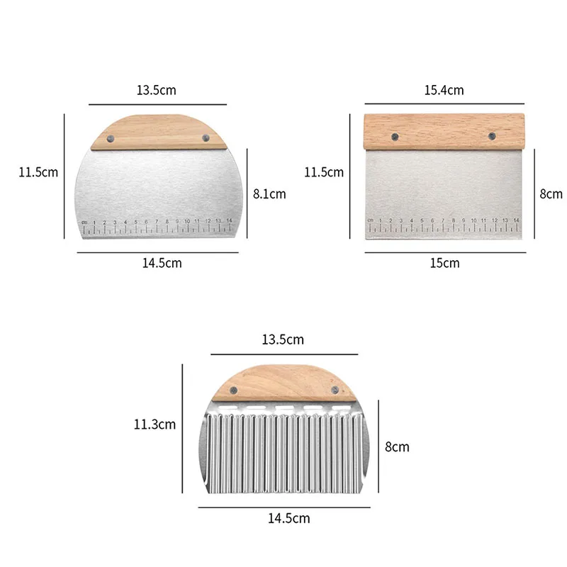 Stainless Steel Dough Scraper 2