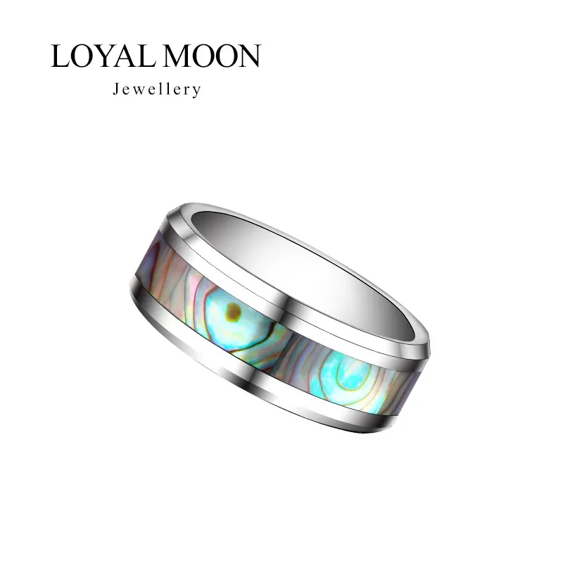 Loyal Moon Tungsten Carbide Rings For Men and Women Beer Opener Polished Alloy Scallops Fashion,Free Delivery,Free Engraving