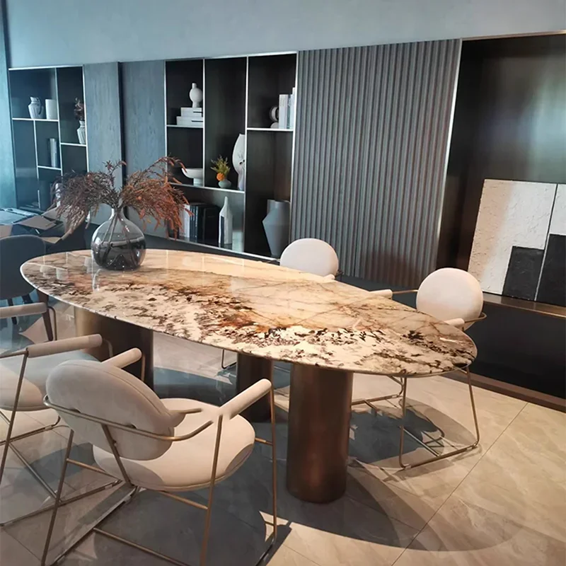 Dining Table Mobile Restaurant Kitchen Study Table Luxury  Living Room Furniture