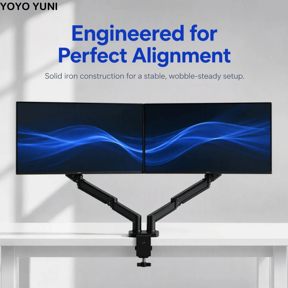 Rotating Monitor Stand 10-35 Inch Screen 1/2/3 Screen Dual Screen Monitor Mount Height Adjustable Mechanical Arm