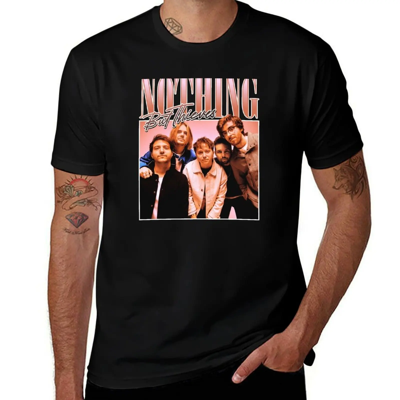 

NOTHING BUT THIEVES BAND T-Shirt Abstract Pattern Print Top