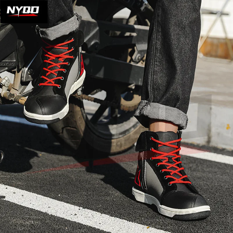 Zapatos de motocicleta para hombre, botas de carreras todoterreno, Equipo de Motocicleta, botas de caballero, botas de carreras de motocross