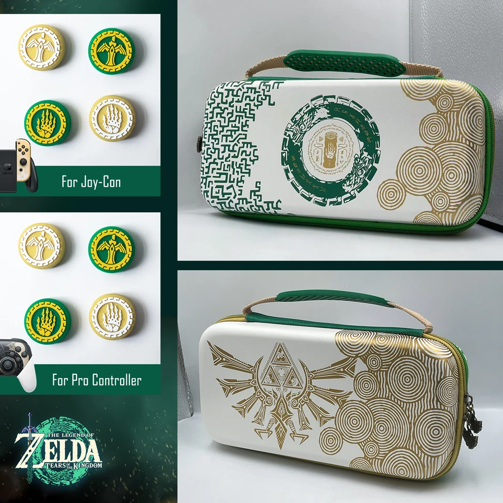 Carrying Case with Thumb Grips for Nintendo Switch / OLED, The Legend of Zelda Tears of the Kingdom