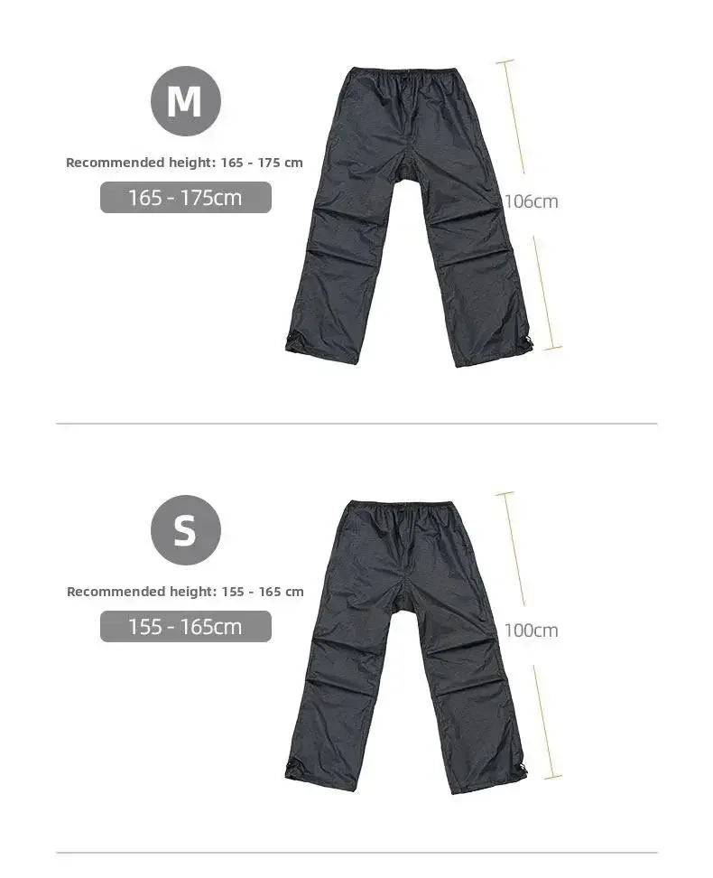 3F UL GEAR Spilt Rain Poncho Pants Ultraleichte Regenmäntel aus 15D-Nylon, wasserdicht, für Radfahren, Camping, Wandern – Detail 24
