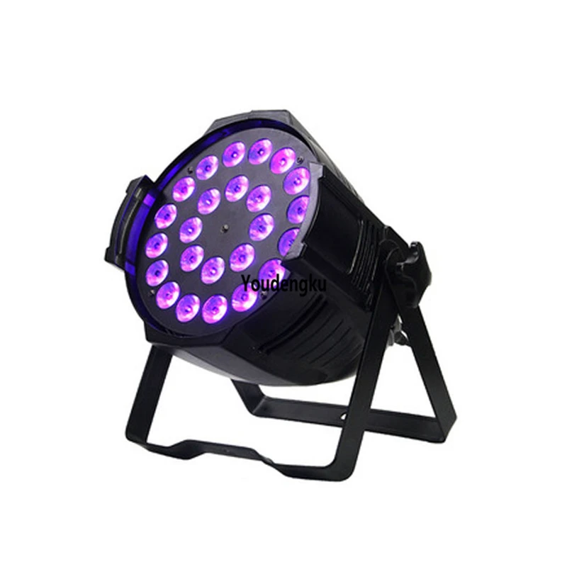 4pcs 24x18w rgbwa uv 6in1 DMX 512 led par light dyeing lighting church wedding  stage event wash strobe effect light