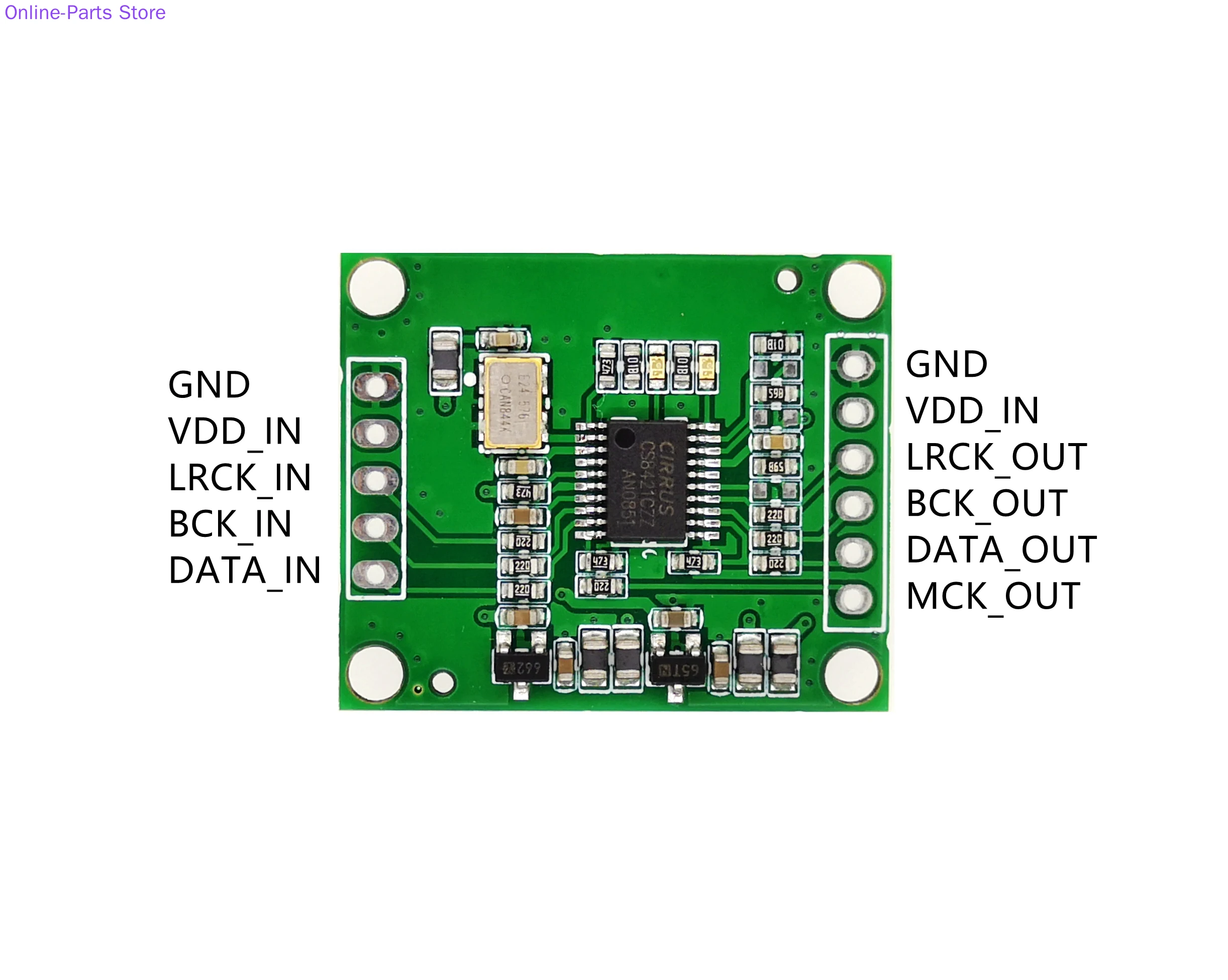 

CS8421 I2S IIS Sampling Rate Conversion Module Supports CSR8675 Raspberry Pi to Generate MCK MCLK