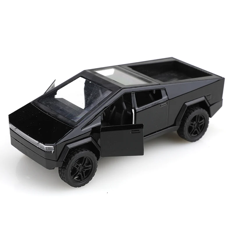 (Bagged) Coche de aleación de retroceso Cybertruck a escala 1:36, juguete de aleación para niños.