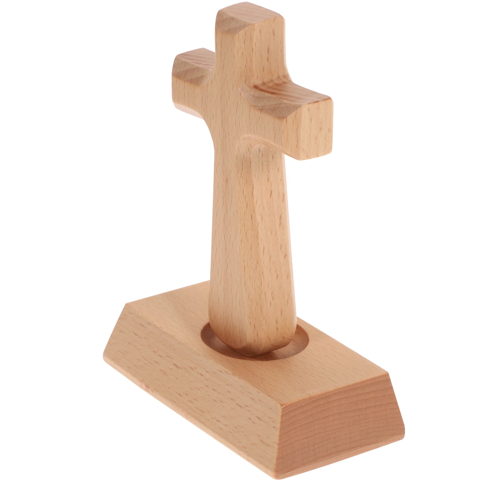 

Wood Cross for Decor Ornament Solid Outdoor Ornaments Crosses Crafts The Wooden