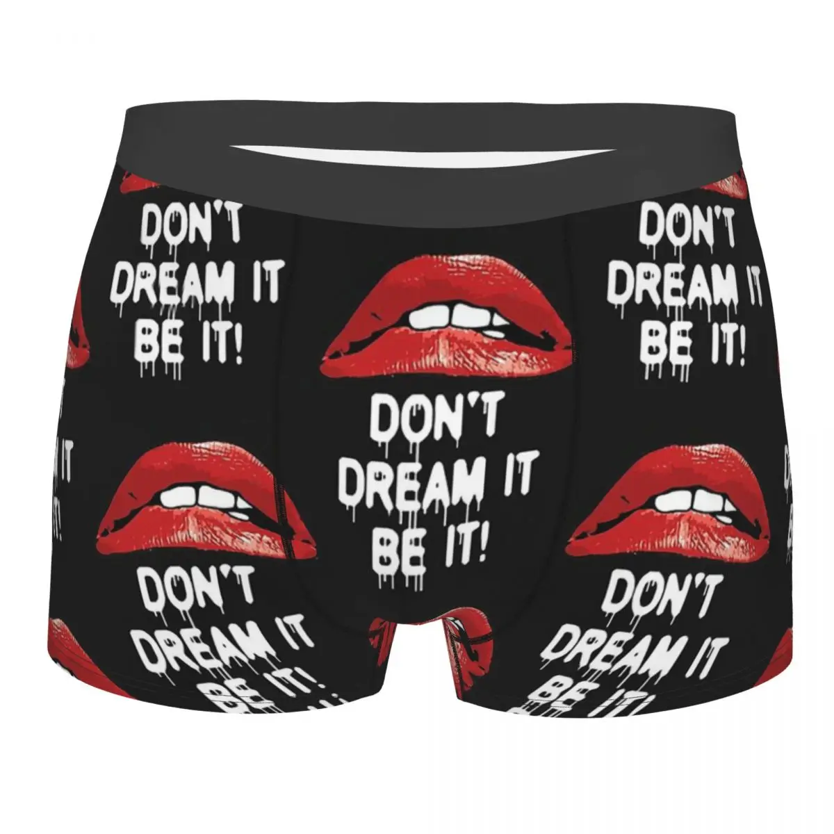 Rocky Horror 80s 1980s Retro Vintage Distressed Don't Dream Be It Man's Boxer Briefs Breathable Creative Underpants Print Shorts