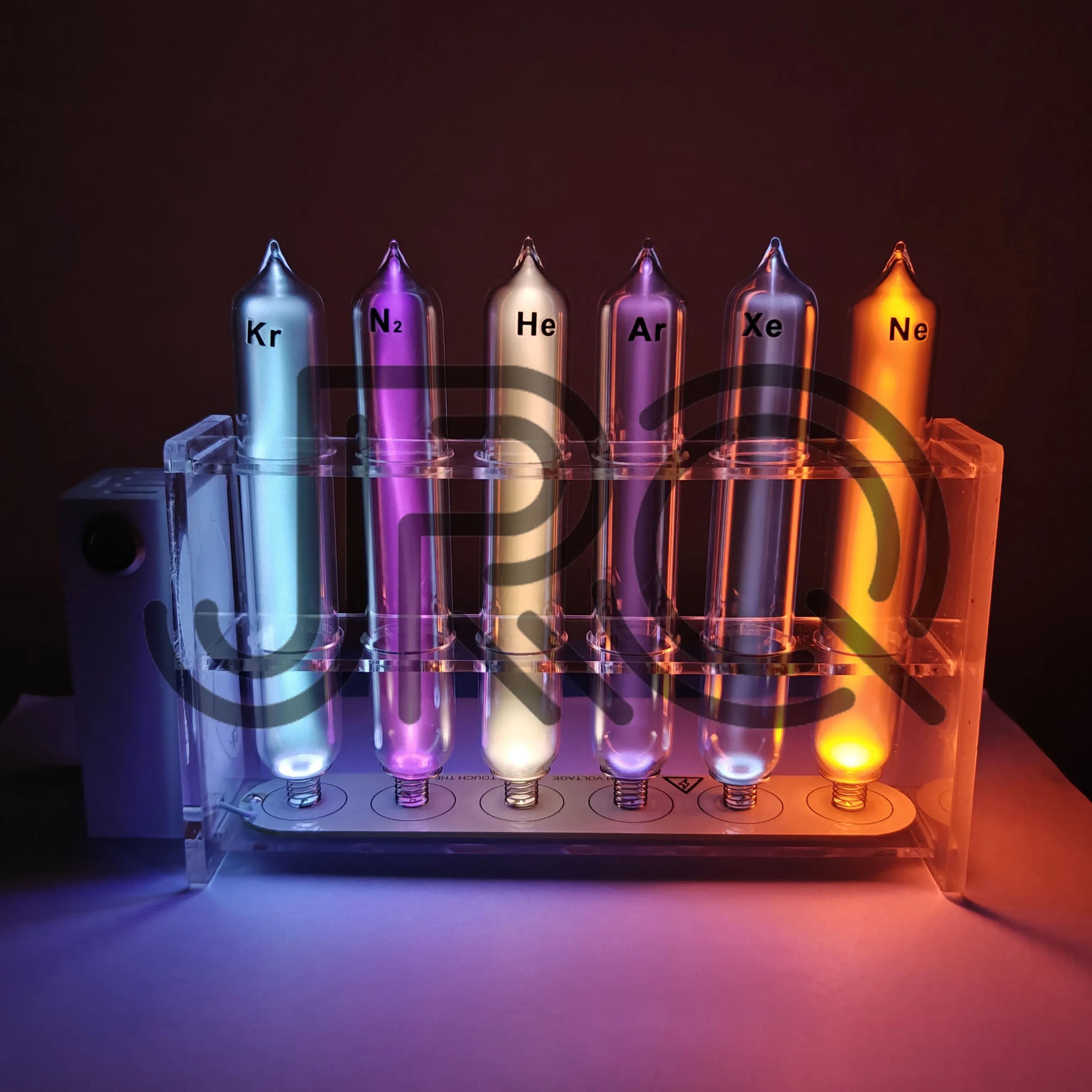 YHC Noble Gases Helium Neon Argon Xenon Krypton Nitrogen Oxygen Carbon Dioxide Air 80W 6A Tesla Coil Gun Artificial Lightning