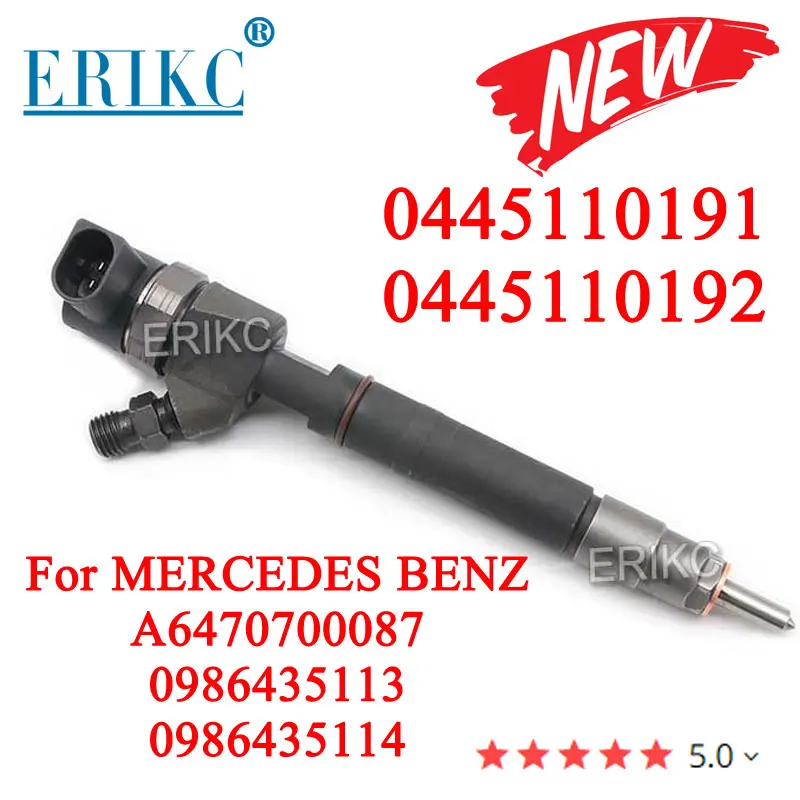 

0445110191 0445110192 Fuel Injector Assembly A6470700087 New Injector Nozzle Assy 0986435113 0986435114 for Mercedes 6470700087