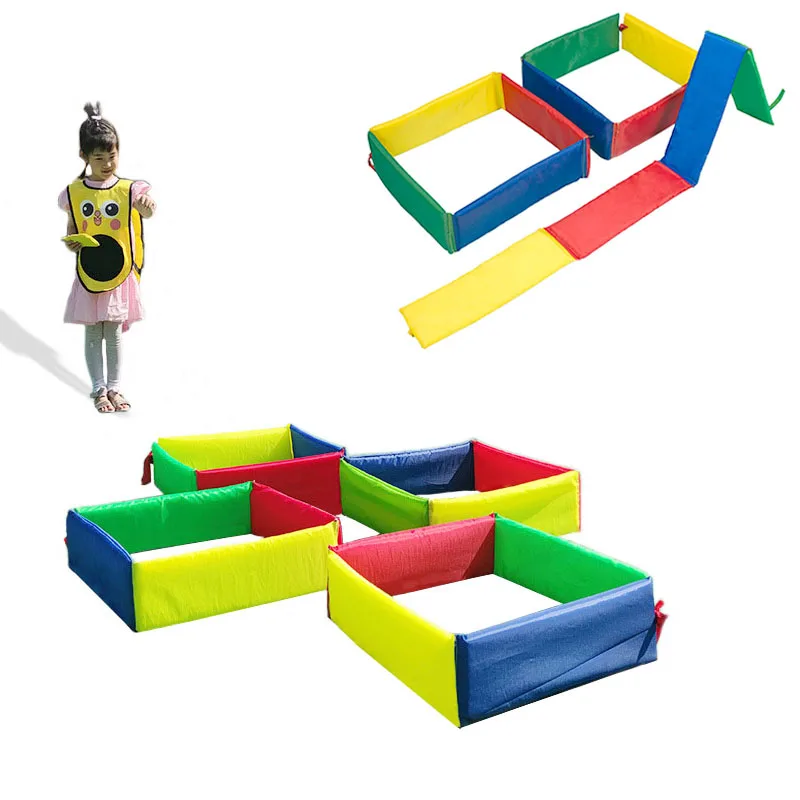 

Children's outdoor jumping grid drilling kindergarten fun competition props indoor and outdoor sensory training game props