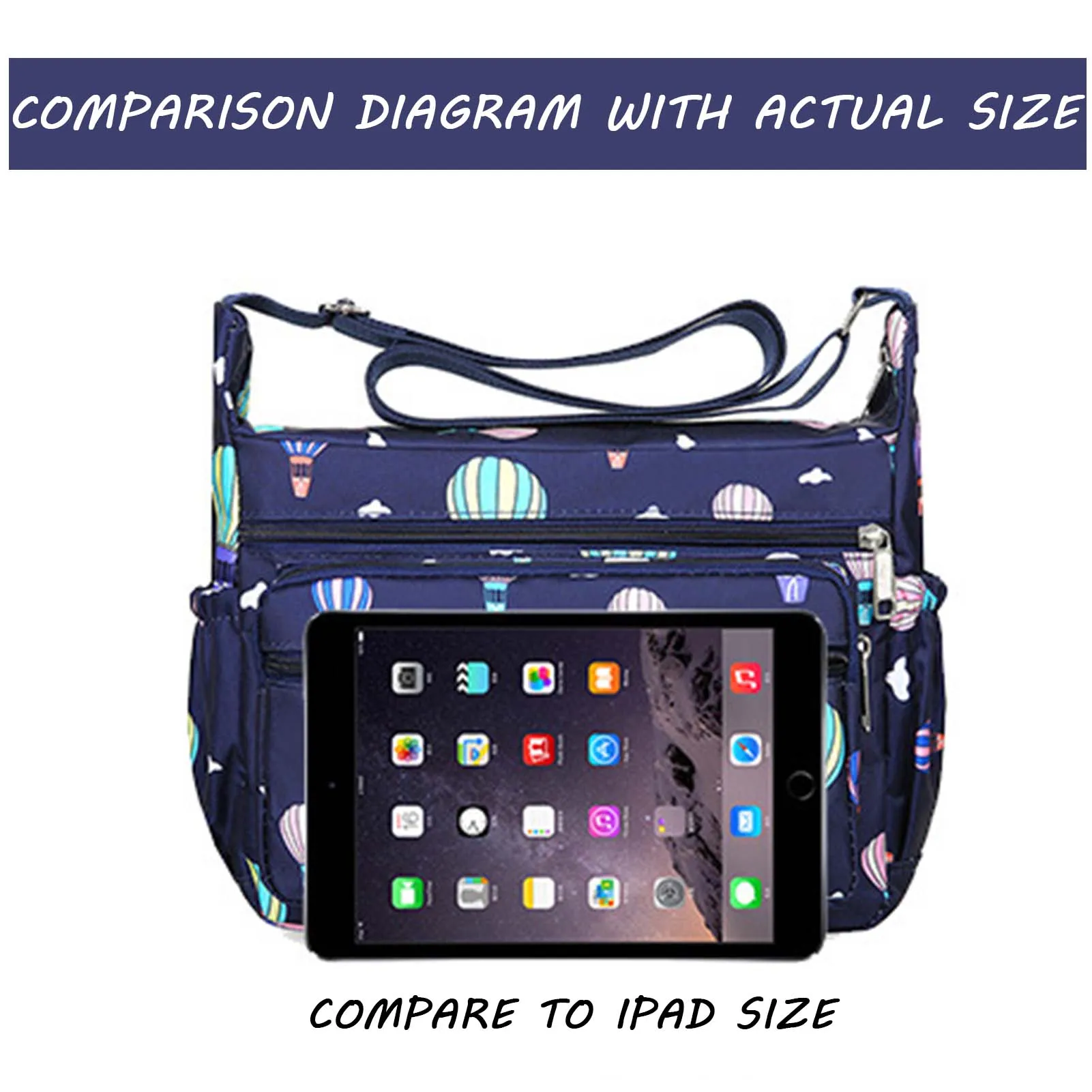 Women Messenger Bag Multi-Pocket Casual Cross-body Bag Waterproof Aesthetic Vintage Bags For Everyday Life Large Capacity 가방