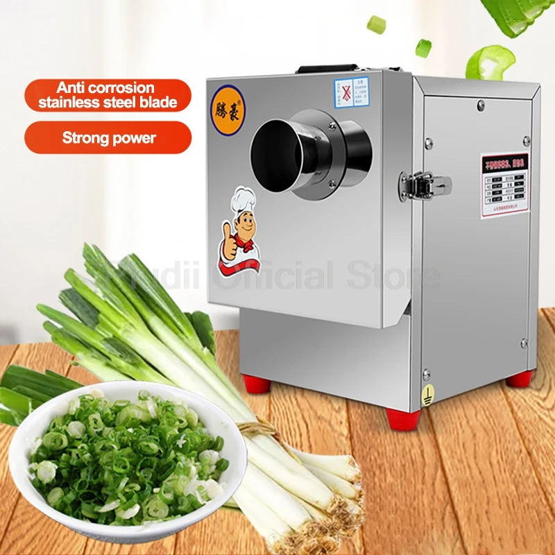 Multi-functional Vegetable Cutting Machine Canteen Commercial Cutter Leek Onion Automatic Slicer Stainless Steel Cutting Mach