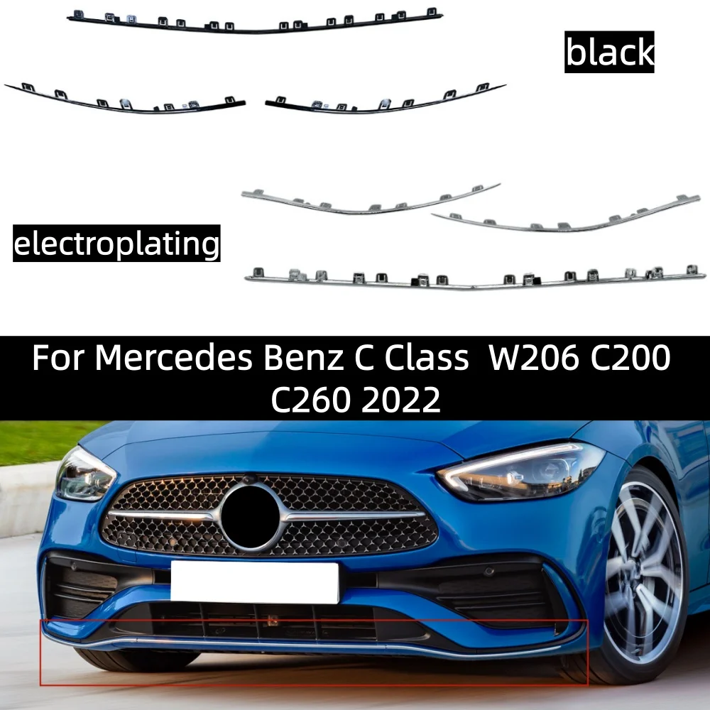 

Хромированная накладка на передний бампер для Mercedes Benz C-класса W206 C200 C260 2022 года