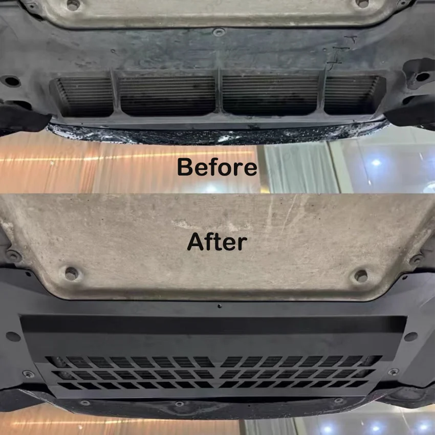 Aluminum Alloy Oil Cooler Skid Plate For BMW M2C F87 M2 Competition 2018-2021 S55 Engine Splash Guard Chassis Protection Black