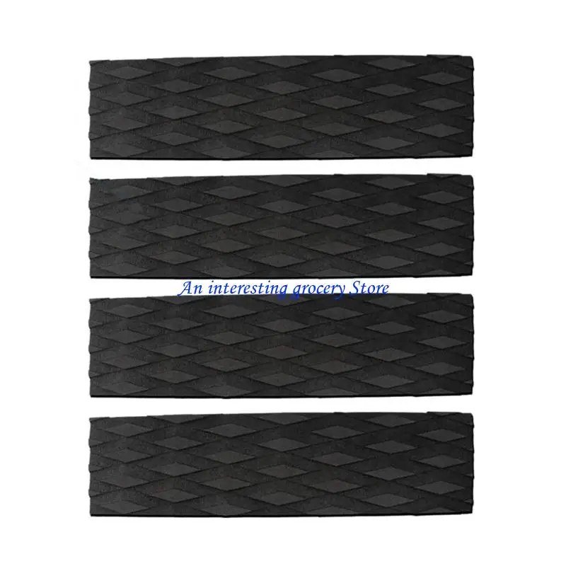 652D 4Pcs Front Traction Pad Grip Mats Shortboard Grip Pad for Funboard Fish Board