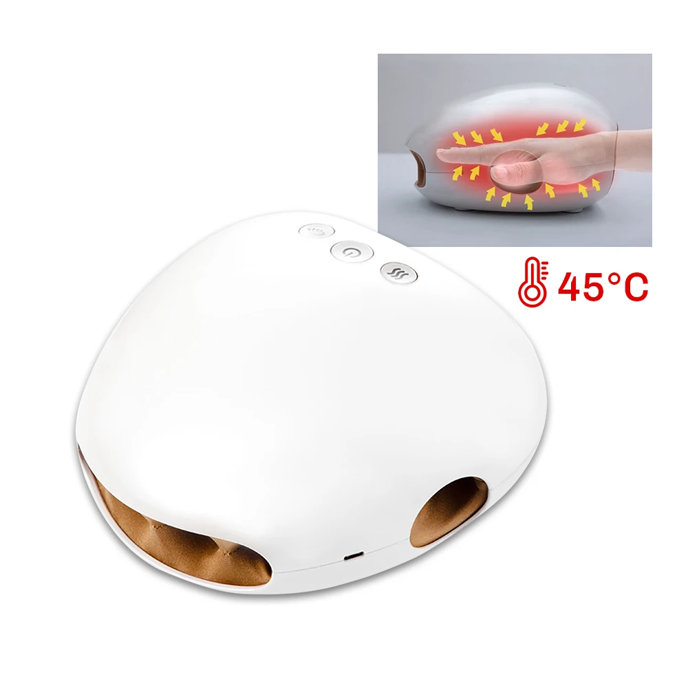 Hand Massager Electric Finger Palm Hand Joint Massage Machine Hot Compress Kneading Air Push Hand Massager for Pain Relax